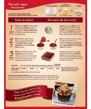 Betty Crocker Super Moist Red Velvet Cake Mix 432g 15oz | Pack of Two - Buy Online on SooperMarket.com