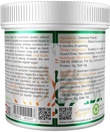 Dextrose Powder 500g - Premium Quality Vegan & Vegetarian Friendly Non-GMO Gluten Free Powder in Recyclable Container - 500g (Pack of 1) - Buy Online on SooperMarket.com
