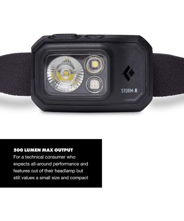 Black Diamond Equipment Storm 500-R Headlamp | Ultra-Bright LED Headlamp - Buy Online on SooperMarket.com
