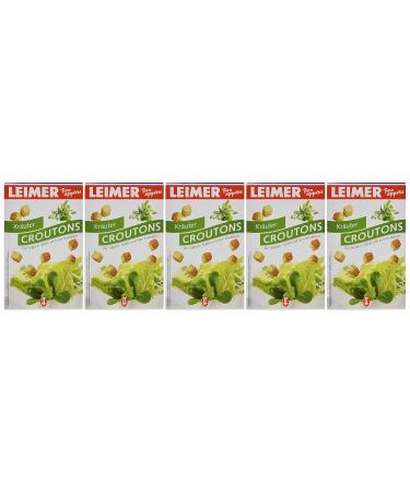 Leimer Croutons Herbs - Pack of 5 (5 x 100g) | Premium International Shipping - Buy Online on SooperMarket.com