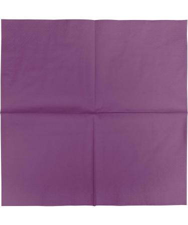 HEKU 100 Purple 3-Layer Napkins - 33x33cm | 5-Pack | Stylish & Highly Absorbent | Perfect for Events & Gastronomy | International Shipping Available - Buy Online on SooperMarket.com