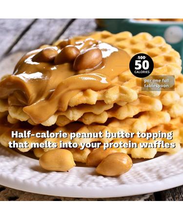 Wonderspread Half-Calorie Gourmet Peanut Butter - 100 Calories, 1g Net Carbs, No Palm Oil - 12 Oz - Buy Online on SooperMarket.com