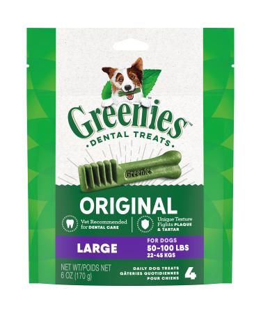 GREENIES Original Large Dog Natural Dental Treats (50 -100 lb. dogs)