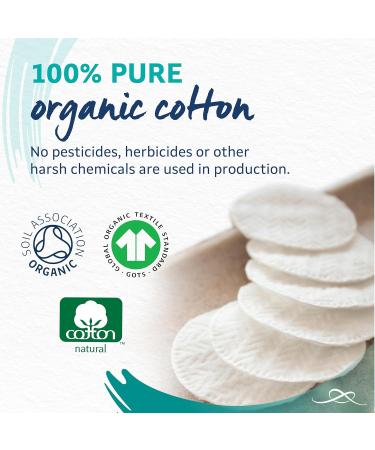 Buy Lil-Lets Certified Organic Cotton Wool Round Pads - 100% Pure Soft & Absorbent Gentle on Skin Ideal for Sensitive Skin - Pack of 100 - Buy Online on SooperMarket.com