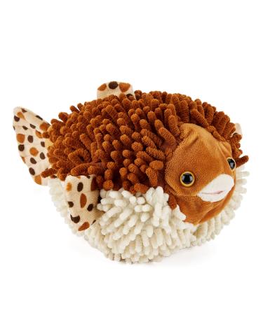 Zappi Co Plush Children's Stuffed Soft Cuddly Plush Toy-Part of Safari Animals Collection Perfect for Kids (20cm Depth)(Puffer Fish)