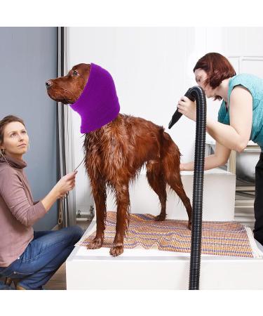 CoBee Soothing Earmuffs for Dogs | Noise Protection Ear Flap Head Wrap - XL Violet | Comfort & Care for Bathing - Buy Online on SooperMarket.com