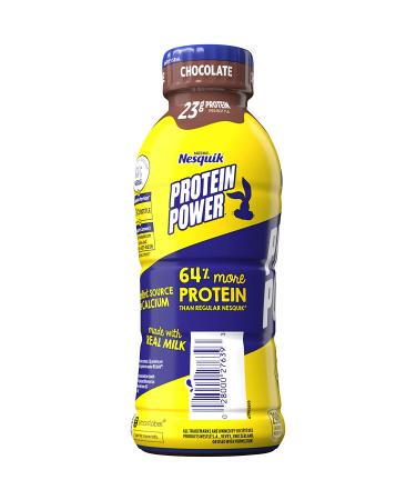 Nestle Nesquik Protein Plus Chocolate Milk - 14 Fl Oz (Pack of 12) - Buy Online on SooperMarket.com
