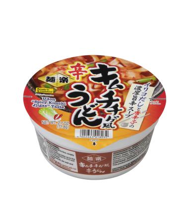 Hikari Miso Menraku Kimchi Jjigae Udon Cup 2.7oz (Pack of 12)