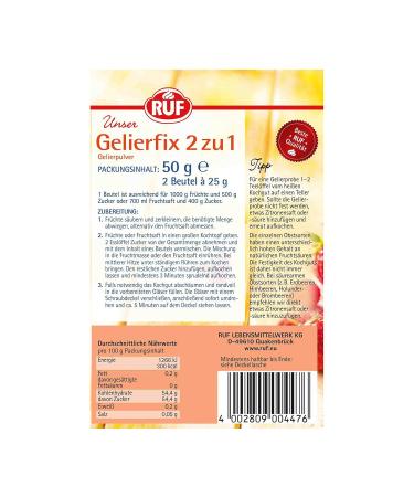 Buy Gelierfix 2:1 Gelling Agent for Jam & Jelly | Gluten-Free & Vegan | 17 Pack (17 x 25g) - International Shipping Available - Buy Online on SooperMarket.com