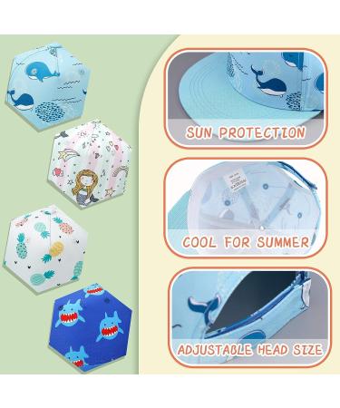 Kids Baseball Cap | Adjustable Toddler Trucker Hat for Summer | Whale Design | Ages 2-4T - Buy Online on SooperMarket.com