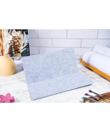 Glamza Hair Straightener Mat & Pouch - Made from Heat Resistant Safety Felt - Ideal for Home & Travel (Light Grey) - Buy Online on SooperMarket.com