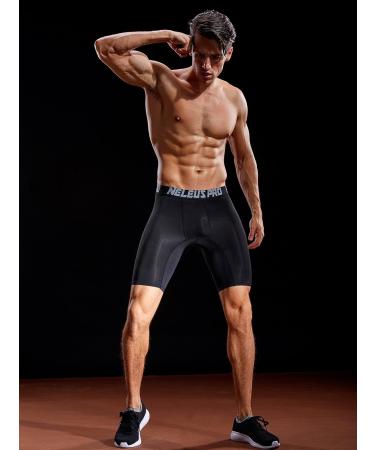 NELEUS Men's 3-Pack Performance Compression Shorts Large 6028 - Black - Buy Online on SooperMarket.com