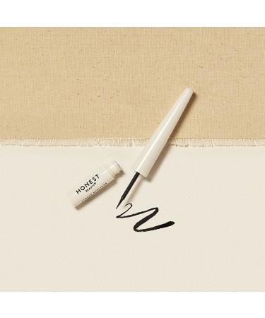 Honest Beauty Liquid Eyeliner - Vegan, Smudge-proof, Flake-proof, Transfer-proof, Carbon-free, Silicone-free, Cruelty-free, Ophthalmologist Tested - Black 0.058 fl. oz - Buy Online on SooperMarket.com