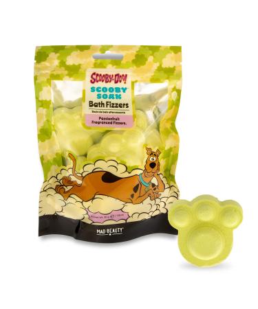 MAD BEAUTY Scooby-Doo Bath Fizzers Passionfruit-Scented Bath Salts (6x1.06oz)  Full Body Care  Healthy Glowing Skin  Relax & Unwind  Fizz Away Stress