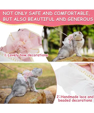 Escape Proof Pink Cat Harness and Leash Set for Small and Large Cats - Junsirs (Pink S 7.09-8.66 (18-22cm)) - Buy Online on SooperMarket.com