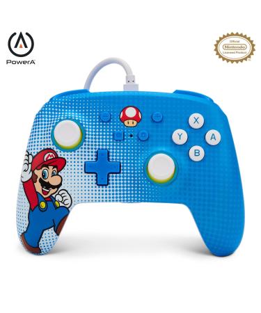 PowerA Enhanced Wired Controller for Nintendo Switch - Mario Pop Art