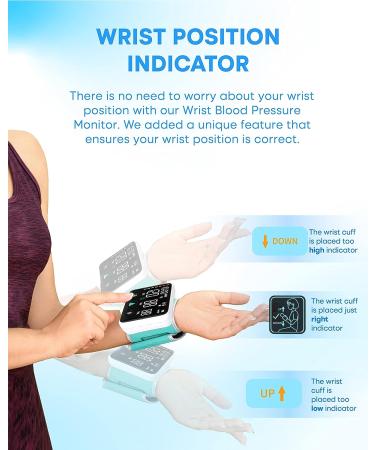 2023 Rechargeable Wrist Blood Pressure Monitor with Large LED Display and Voice Sensor - Buy Online on SooperMarket.com