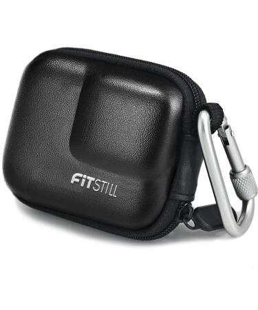 FiTSTILL Black Mini Carrying Case for GoPro Hero 10/9/8/7/(2018)/6/5 Black,Hard Shell Travel Storage Case for DJI Osmo Action 2,AKASO,Campark,YI Action Camera and More AS_Black01