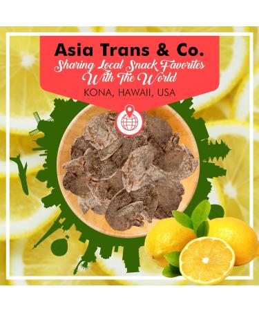 Asia Trans & Co. Dried Preserved Whole Lemon Crack Seed Slices - Sweet and Tart Citrus Flavor - Li Hing Mui Asian-Style Dry Candy - Buy Online on SooperMarket.com