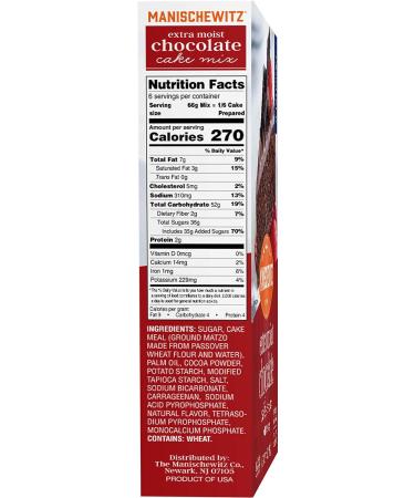 Manischewitz Passover Cake Mix with Frosting - 14oz (2 Pack) - Kosher for Passover - Extra Moist - Includes Pan & Pudding - Buy Online on SooperMarket.com