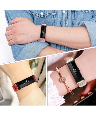 Enkic Elastic Nylon Watch Band 5-Pack for Fitbit Inspire 2/Inspire/Inspire HR - Black/Beige/Burgundy/Indigo/Gray - Buy Online on SooperMarket.com