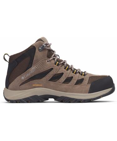 Columbia Men's Crestwood Mid Waterproof Hiking Shoe 9.5 - Cordovan/Squash - Buy Online on SooperMarket.com
