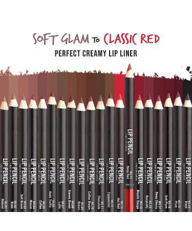 kiss new york Professional Slim Lip Pencil - Creamy Soft & Long-Lasting Lip Liner in Deep Red - Buy Online on SooperMarket.com