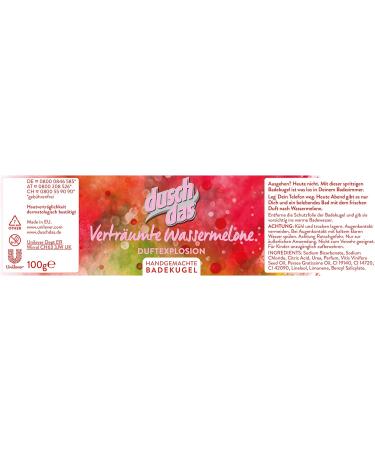 Buy Duschdas Dreamy Watermelon Bath Bombs - Pack of 8 (8 x 100g) | International Shipping Available - Buy Online on SooperMarket.com