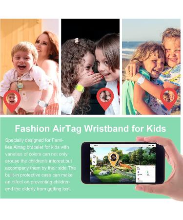 4 Pack Wristband for Airtag Kids  GPS Bracelet for Kids Compatible with Apple Air Tag  Nylon Watch Band Tracker Case Strap Holder Accessories for Toddler Child Adult  Adjustable Anti-Lost Nilong-Rainbowlanlv - Buy Online on SooperMarket.com
