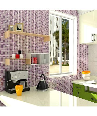 PINUO&KE 200g Square Ceramic Mosaic Tiles for Crafts - Colorful Stained Glass Pieces - Red - Buy Online on SooperMarket.com