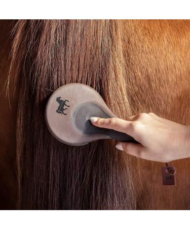 Animalon Mane and Tail Brush for Horses | Premium Horse Care Accessories | Durable Mane and Tail Comb in Brown - Buy Online on SooperMarket.com