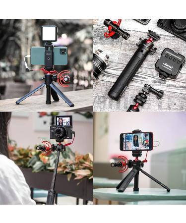 Ulanzi MT-16 Mini Tabletop Tripod Stand with Cold Shoe - Perfect for iPhone 12, Canon G7X Mark III, Sony ZV-1 | Ideal for Vlogging, Filmmaking, and Live Streaming - Black - Buy Online on SooperMarket.com