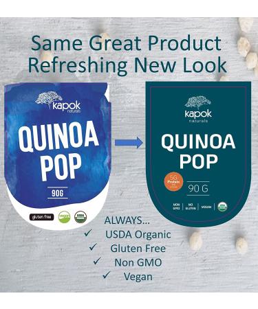 Quinoa Pop Original - 3.17 Ounce Pack - Gluten-Free & Healthy Snack - Buy Online on SooperMarket.com