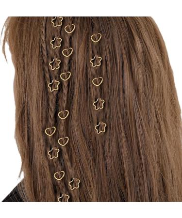20/30 PCS Hair Beads Dreadlocks Hair Jewelry Women Braiding Hair Rings Clips Accessories Metal Cuffs Decoration A 30PCS - Buy Online on SooperMarket.com