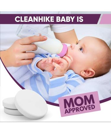 Baby Water Bottle Cleaning Tablets - 30 Pack Natural Cleaner for Milk Bottles & Tumbler - Eco-Friendly & Individually Packed - Buy Online on SooperMarket.com