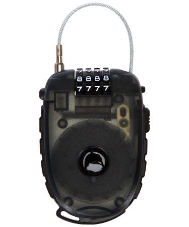 M-Wave 230051 lock'n'roll cable lock bicycle lock padlock 90cm steel cable universal wire rope lock with 4 slices of numbers personal security code for rolling up black