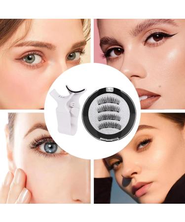 Bexdug Reusable Magnetic Eyelashes - Women False Eyelashes | With Clip Natural Look Magnetic Lashes Magnetic Fake Lashes For Easy Application - Buy Online on SooperMarket.com