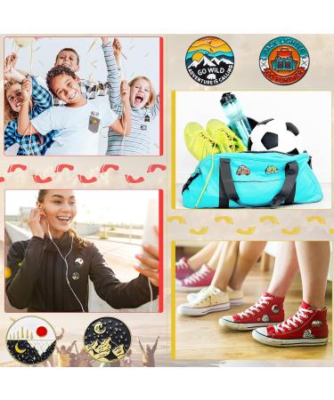15 Pcs Outdoors Enamel Pins Set for Backpacks - Nature Button Pins, Vintage Lapel Pins, Cute Cartoon Brooch Badges - Women's Jacket, Hat, Camping Aesthetic Accessories - Buy Online on SooperMarket.com