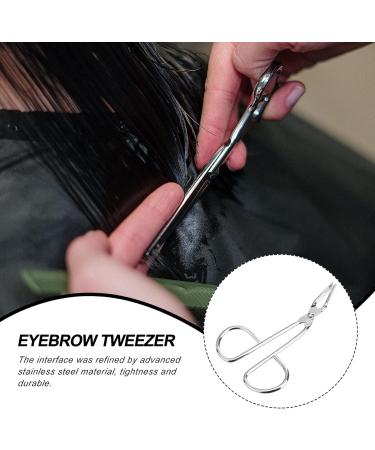 Magiclulu Clip Handle Eyebrow Tweezers | Beveled Eyebrow Hair Remover & Plucker Scissors for Precision Grooming - Shop Internationally! - Buy Online on SooperMarket.com