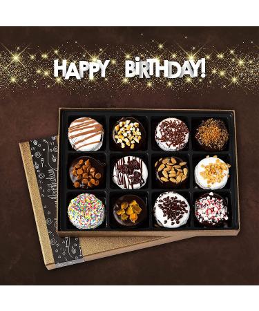 Barnetts Chocolate Cookies Birthday Gift Basket - Gourmet Happy Birthdays Cake Box for Men & Women | Unique Flavors for Husband, Wife, Mom, Dad, Boyfriend, Girlfriend - Buy Online on SooperMarket.com