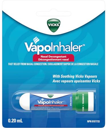 Vicks VapoRub Nasal Decongestant Cough Suppressant Relief from Cold Aches & Pains & Vapoinhaler Nasal Decongestant with Soothing Vapors for Temporary Relief due to a Cold 190 ml (Pack of 1) Original+ VapoInhaler - Buy Online on SooperMarket.com
