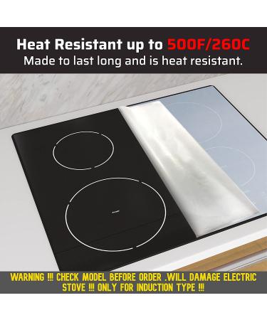 Large Induction Stove Protector Liner - Heat Resistant 260C - Easy Clean - Scratch and Dirt Prevention - Cut-to-Fit Roll Size (63x21) - Buy Online on SooperMarket.com