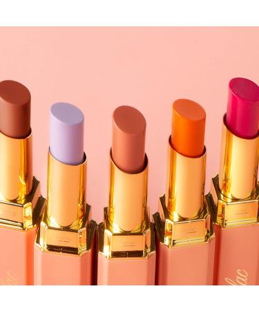 Oulac 2-in-1 Lipstick & Lip Balm - Juicy Shiny Lip Care for Smooth Hydrated Lips | Vegan Plummy Terracotta - Buy Online on SooperMarket.com