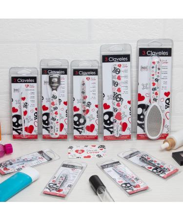 3 Claveles - Skull Lover Collection Carbon Steel 6cm Nail Clippers with Nail File - Buy Online on SooperMarket.com