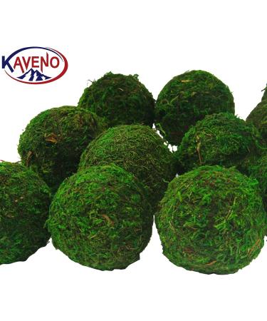 Kaveno Green Moss Decorative Balls - Set of 12 Natural Green Spheres 2.4 - Buy Online on SooperMarket.com