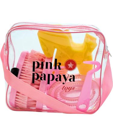 Pink Papaya Children's Pony Grooming Box - 7-Piece Lexinton Grooming Set in Pink | International Shipping Available - Buy Online on SooperMarket.com