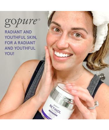 goPure Retinol Face Cream - Anti Wrinkle Night Moisturizer for Youthful Glow 1.7oz - Buy Online on SooperMarket.com