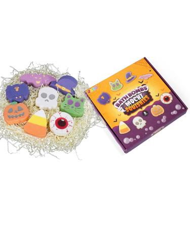 JOYIN Halloween Bubble Bath Bombs Set - 8 Pack Halloween Themed Spa Fizzies for Boys and Girls - Perfect Gift for Halloween, Birthday, Christmas, Easter - Buy Online on SooperMarket.com