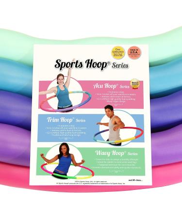 ACU Hoop 4M 4lb Weighted Hula Hoop for Weight Loss Fitness Workout - Rainbow Colors - Buy Online on SooperMarket.com