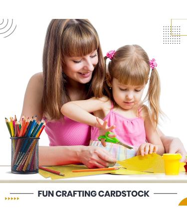 Gildecks Gold Cardstock Paper 20 Pcs - Double Sided Glitter Paper for DIY Projects - 250 GSM - 11.7x8.3in - Buy Online on SooperMarket.com